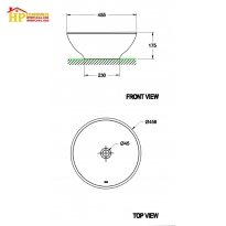 CHẬU LAVABO ĐẶT BÀN AMERICAN STANDARD  0500-WT CHÍNH HÃNG
