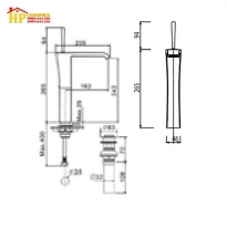 VÒI LAVABO NÓNG LẠNH AMERICAN STANDARDWF-0603 CHÍNH HÃNG