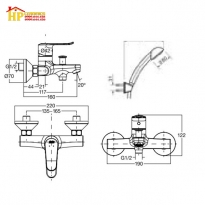 SEN TẮM NÓNG LẠNH AMERICAN STANDARD WF-0711 CHÍNH HÃNG