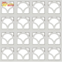 GẠCH BÔNG GIÓ 20X20 TRANG TRÍ HOA VĂN CÁNH QUẠT 034 CAO CẤP GIÁ RẺ