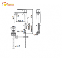 VÒI LAVABO NÓNG LẠNH AMERICAN STANDARD WF-1701 CHÍNH HÃNG