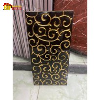 GẠCH TRANG TRÍ 30X60 SẮC MÀU ĐEN HUYỀN BÍ HỌA TIẾT VÂN CUỘN KHẮC KIM NHẬP KHẨU CAO CẤP