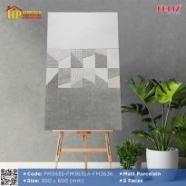 GẠCH ỐP TƯỜNG 30X60 SẮC MÀU XÁM ĐẬM LỢT HIỆU ỨNG BÊ TÔNG ĐIỂM  HÌNH HỌC GHÉP KHỐI ZICZAC CAO CẤP GIÁ RẺ