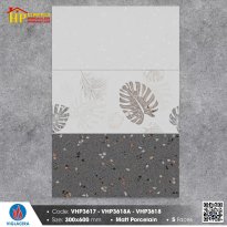 GẠCH ỐP TƯỜNG 30X60 SẮC MÀU XÁM ĐẬM LỢT HỌA TIẾT TERAZO ĐIỂM CHIẾC LÁ TRẦU BÀ CAO CẤP GIÁ RẺ