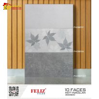 GẠCH ỐP TƯỜNG 30X60 SẮC MÀU XÁM GHI ĐẬM LỢT VÂN ĐÁ TỰ NHIÊN ĐIỂM HỌA TIẾT LÁ PHONG NGHỆ THUẬT CAO CẤP GIÁ RẺ