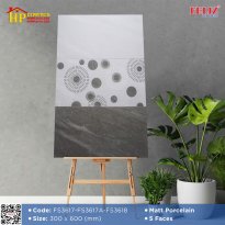 GẠCH ỐP TƯỜNG 30X60 SẮC MÀU XÁM TRẮNG HỌA TIẾT VÂN ĐÁ ĐIỂM HOA VĂN HÌNH TRÒN MỜ CAO CẤP GIÁ RẺ