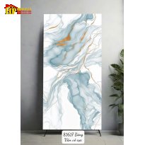 GẠCH LÁT NỀN 80X160 NỀN TRẮNG VÂN XANH BIỂN UỐN LƯỢN BỒNG BỀNH TỰA NHƯ MÂY TRỜI NHẬP KHẨU CAO CẤP 