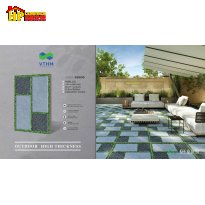 GẠCH LÁT SÂN VƯỜN 42X60 SẮC MÀU XÁM ĐẬM LỢT GIẢ ĐÁ VIỀN CỎ ĐỘC LẠ CAO CẤP GIÁ RẺ