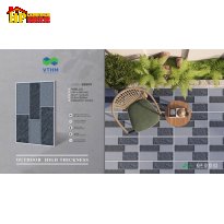 GẠCH LÁT SÂN VƯỜN 42X60 SẮC MÀU XÁM ĐẬM LỢT XẾP SOLE CAO CẤP GIÁ RẺ