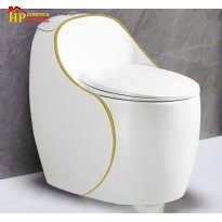BÀN CẦU KHỐI QUẢ TRỨNG TRẮNG CHỈ VÀNG THÂN CAO GIÁ RẺ