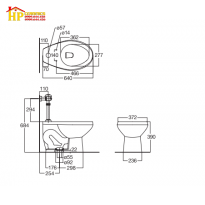 BÀN CẦU VAN XÃ TRỰC TIẾP AMERICAN STANDARD 2481SC-WT CHÍNH HÃNG