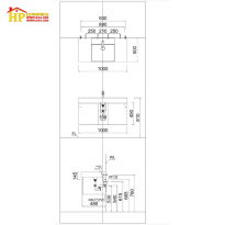 TỦ LAVABO CAESAR LF5386+EH05386AV CHÍNH HÃNG