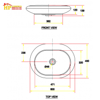CHẬU LAVABO ĐẶT BÀN AMERICAN STANDARD WP-F644 CHÍNH HÃNG