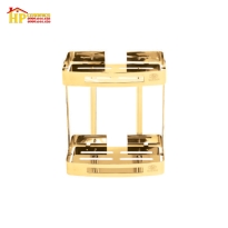 KỆ THẲNG 2 TẦNG ĐỒNG THAU MẠ VÀNG KT-34