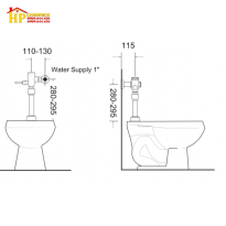 VAN GẠT BỒN CẦU AMERICAN STANDARD A-5901-13N CHÍNH HÃNG