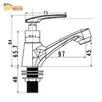 VÒI LAVABO LẠNH AMERICAN STANDARD A-7016C CHÍNH HÃNG