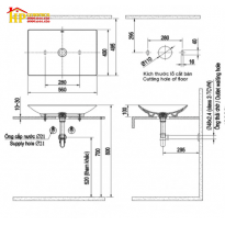 CHẬU LAVABO ĐẶT BÀN INAX AL-S610V CHÍNH HÃNG