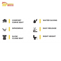 BÀN CẦU KHỐI AMERICAN STANDARD 2045-WT CHÍNH HÃNG