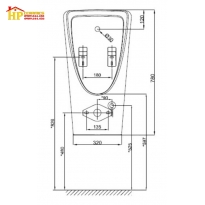 BỒN TIỂU ĐẶT SÀN  CẢM ỨNG AMERICAN STANDARD WP-6519.DC CHÍNH HÃNG