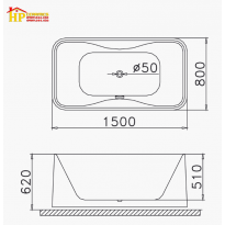 BỒN TẮM NẰM CAESAR AT0950 CHÍNH HÃNG