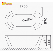 BỒN TẮM NẰM CAESAR AT6270 CHÍNH HÃNG