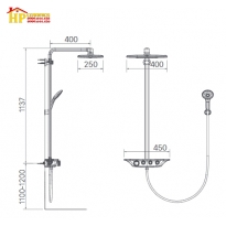 SEN CÂY TẮM ĐỨNG INAX BFV-655T CHÍNH HÃNG