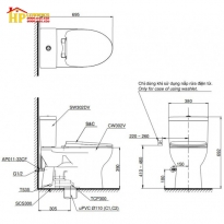 BÀN CẦU HAI KHỐI TOTO CS302DT3 NẮP ÊM TC385VS CHÍNH HÃNG