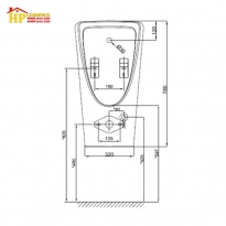 BỒN TIỂU NAM AMERICAN STANDARD WP-6509B-T CHÍNH HÃNG