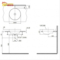 CHẬU LAVABO ĐẶT BÀN L1704#XW CHÍNH HÃNG