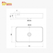 CHẬU LAVABO ĐẶT BÀN VIGLACERA CM01 CHÍNH HÃNG