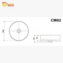 CHẬU LAVABO ĐẶT BÀN VIGLACERA  CM02  CHÍNH HÃNG