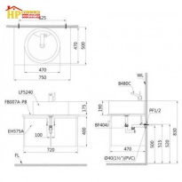 LAVABO ĐẶT BÀN CAESAR LF5240 CHÍNH HÃNG