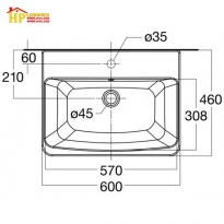 CHẬU LAVABO ĐẶT BÀN AMERICAN STANDARD 0507-WT CHÍNH HÃNG