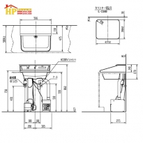CHẬU LAVABO THÔNG MINH INAX 3 CHẾ ĐỘ L-C11A3-AS CHÍNH HÃNG