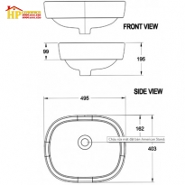 CHẬU LAVABO ĐẶT BÀN AMERICAN STANDARD  0950-WT CHÍNH HÃNG