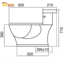 BÀN CẦU KHỐI VIGLACERA C109 CHÍNH HÃNG