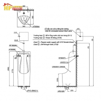 BỒN TIỂU ĐẶT SÀN TOTO UT508T CHÍNH HÃNG