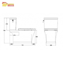BÀN CẦU KHỐI AMERICAN STANDARD  WP-2025 CHÍNH HÃNG