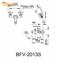 SEN TẮM DÂY NÓNG LẠNH INAX BFV-2013S CHÍNH HÃNG