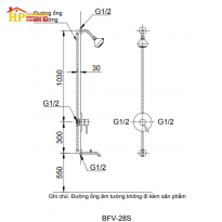 SEN TẮM ÂM TƯỜNG INAX BFV - 28S CHÍNH HÃNG