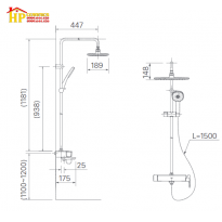 SEN CÂY TẮM ĐỨNG NÓNG LẠNH INAX BFV-635S CHÍNH HÃNG