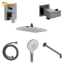 BỘ SEN TẮM ÂM TƯỜNG MẠ XÁM AMERICAN STANDARD WF-1321BHG CHÍNH HÃNG