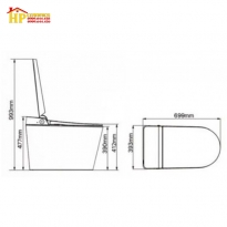 BÀN CẦU THÔNG MINH CAESAR CA1389H CHÍNH HÃNG