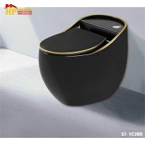 BÀN CẦU KHỐI QUẢ TRỨNG ĐEN CHỈ VÀNG ST209 CAO CẤP GIÁ RẺ