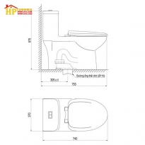 BÀN CẦU KHỐI VIGLACERA  MK2  CHÍNH HÃNG