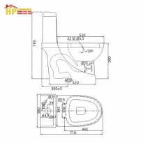 BÀN CẦU KHỐI VIGLACERA V38M  CHÍNH HÃNG