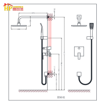 SEN TẮM ÂM TƯỜNG CAESAR BS641 CHÍNH HÃNG