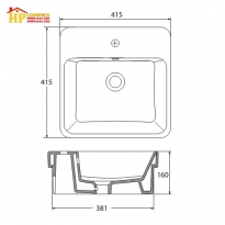 CHẬU LAVABO ĐẶT BÀN VIGLACERA V24 CHÍNH HÃNG