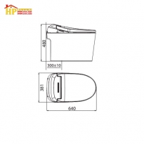 BÀN CẦU CẢM ỨNG VIGLACERA V97 CHÍNH HÃNG