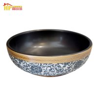 CHẬU LAVABO SỨ HOA VĂN CĐ04